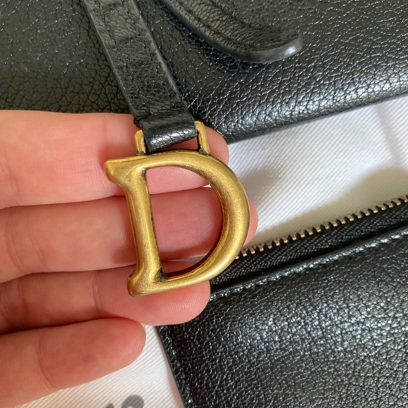 Dior long saddle wallet with chain - Picture 5 of 8